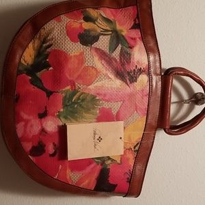 Patricia Nash Spring Multi Straw purse